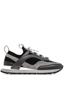 Ferragamo baskets à design à empiècements - Noir