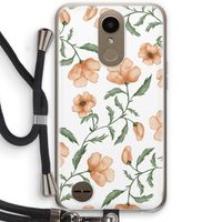 Peachy flowers: LG K10 (2017) Transparant Hoesje met koord