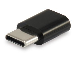 Equip 133472 tussenstuk voor kabels USB C Micro USB B Zwart