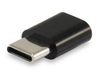 Equip 133472 tussenstuk voor kabels USB C Micro USB B Zwart - thumbnail