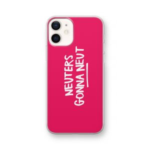 Neuters (roze): iPhone 12 Transparant Hoesje