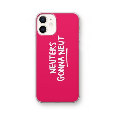 Neuters (roze): iPhone 12 Transparant Hoesje