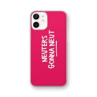 Neuters (roze): iPhone 12 Transparant Hoesje