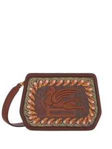 ETRO sac à bandoulière Essential à broderies - Marron