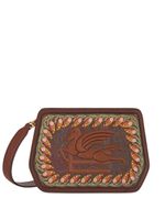 ETRO sac à bandoulière Essential à broderies - Marron - thumbnail