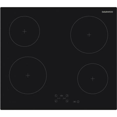 Keramische kookplaat - DAEWOO - 4 branders - 60 cm - BH6VTF27BNM - Zwart