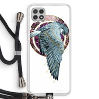 Golden Falcon: Samsung Galaxy A22 4G Transparant Hoesje met koord