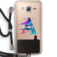 Abstract Spectrum: Samsung Galaxy J3 (2016) Transparant Hoesje met koord