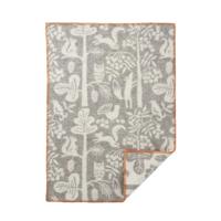 Klippan wiegdeken wol - Tree climbers grey