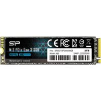 Silicon Power sp002tbp34a60m28 ace a60 ssd, 2 tb, pcie gen3x4, nvme 1.3, slc, 2200/ 1600 mb/s, hmb