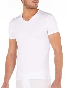 HOM - T-Shirt V-neck - Tencel Soft - wit