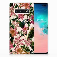 Samsung Galaxy S10 Plus TPU Case Flowers - thumbnail