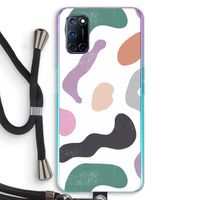 Memphis Shapes: Oppo A72 Transparant Hoesje met koord
