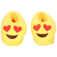 Emoticon sloffen hartjes ogen voor kinderen