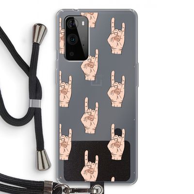 Rock: OnePlus 9 Pro Transparant Hoesje met koord