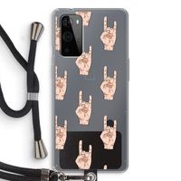 Rock: OnePlus 9 Pro Transparant Hoesje met koord