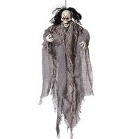 Halloween/horror thema hang decoratie spook/skelet - enge/griezelige pop - 60 cm   - - thumbnail