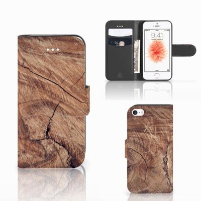 Apple iPhone 5 | 5s | SE | Book Style Case | Tree Trunk