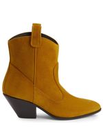 Giuseppe Zanotti bottines Elna 55 mm en velours - Jaune