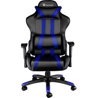 tectake Gaming Chair Bureaustoel - Premium Racing Style -Zwart/Blauw - Kunstleer - Verstelbaar - thumbnail