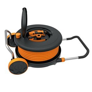 Fiskars Slanghaspel M | Met wielen | Incl. 20 m tuinslang 1023643