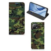 Xiaomi 11 Lite NE 5G | Mi 11 Lite | Hoesje met Magneet | Army Dark