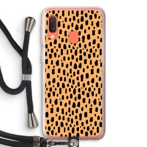 Panter: Samsung Galaxy A20e Transparant Hoesje met koord