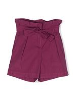 Bonpoint short froncé à taille nouée - Violet - thumbnail