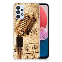 Samsung Galaxy A13 4G | Siliconen hoesje | met foto Bladmuziek