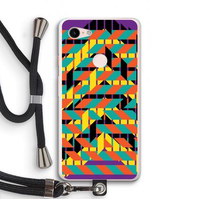 Skew Bee 2: Pixel 3 XL Transparant Hoesje met koord