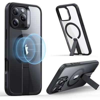iPhone 16 Pro Boost Flickstand Case (HaloLock) - Clear Black