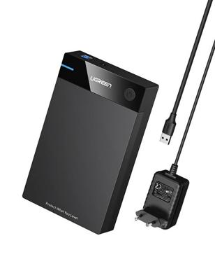 Ugreen SATA 3.5'' Behuizing voor harde schijven HDD/SSD Zwart