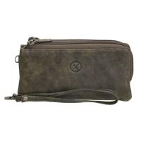 Hide en Stitches Portemonnee / Clutch Paint Rock Olijf Groen