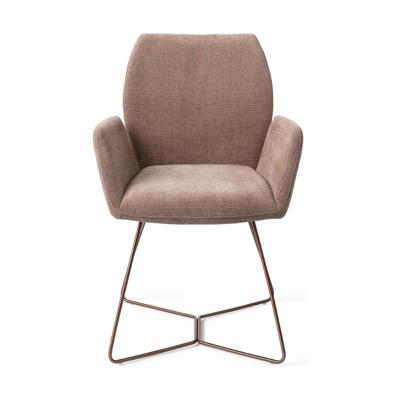 Jesper Home Misaki eetkamerstoel Mocha Mist beehive rose