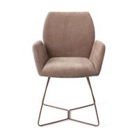Jesper Home Misaki eetkamerstoel Mocha Mist beehive rose