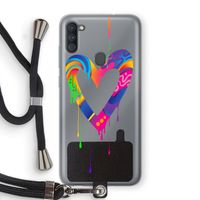 Melts My Heart: Samsung Galaxy A11 Transparant Hoesje met koord
