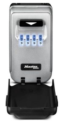 Masterlock Medium Key Lock Box - Zinc alloy construction - Light Up Resettable 4-digit combination - (CR2032 Battery included) - Mounting hardware
