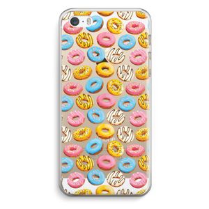Pink donuts: iPhone 5 / 5S / SE Transparant Hoesje