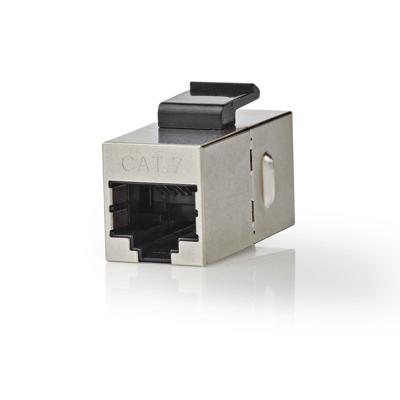 Nedis Netwerkkoppeling | CAT6a / CAT7 | Afgeschermd | RJ45 Female | RJ45 Female | Recht | Metaal | Doos - CCGB89015ME
