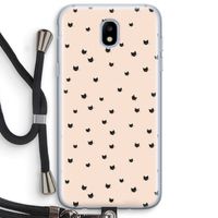 Kleine kattenkopjes: Samsung Galaxy J5 (2017) Transparant Hoesje met koord