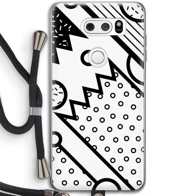 Pop Art #4: LG V30 Transparant Hoesje met koord