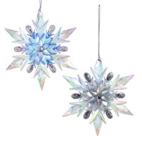 Ornament plastic lavendel ster l11cm - Kurt s adler