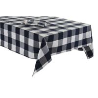Placemat en servetten DKD Home Decor 150 x 150 x 0,5 cm Blauw Wit