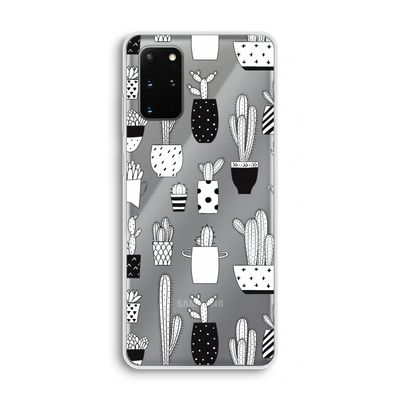 Cactusmotief: Samsung Galaxy S20 Plus Transparant Hoesje