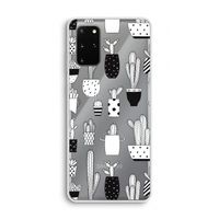 Cactusmotief: Samsung Galaxy S20 Plus Transparant Hoesje