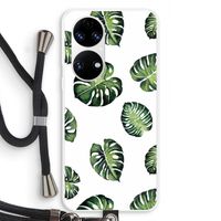 Tropische bladeren: Huawei P50 Transparant Hoesje met koord
