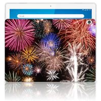 Lenovo Tab M10 Leuke Siliconen Hoes Vuurwerk