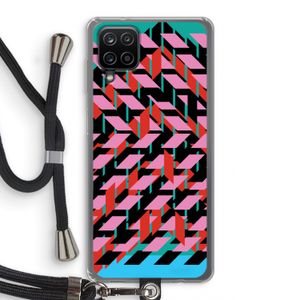 Skew Blush 2: Samsung Galaxy A12 Transparant Hoesje met koord