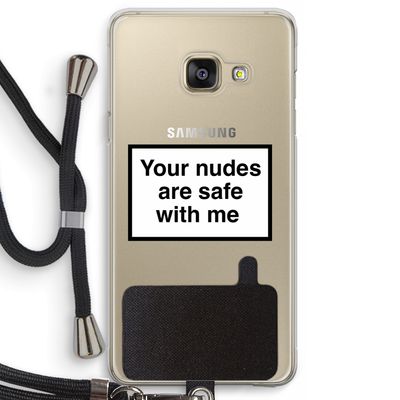 Safe with me: Samsung Galaxy A3 (2016) Transparant Hoesje met koord