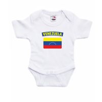 Venezuela landen rompertje met vlag wit voor babys 92 (18-24 maanden)  -